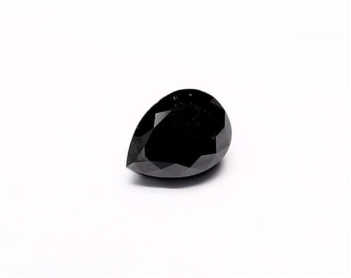 2.17 Carat Natural Black Pear Diamond GIA