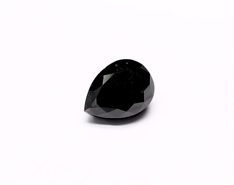 2.17 Carat Natural Black Pear Diamond GIA