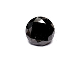 2.45 Carat Natural Black Round Diamond GIA
