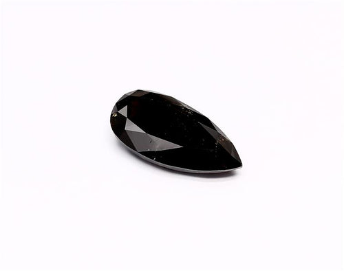 3.61 Carat Natural Black Pear Diamond GIA