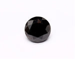 0.97 Carat Natural Black Round Diamond GIA