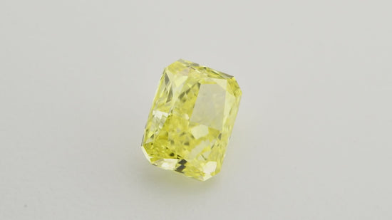 1.01 Carat Fancy Intense Yellow Radiant Diamond VS2 GIA