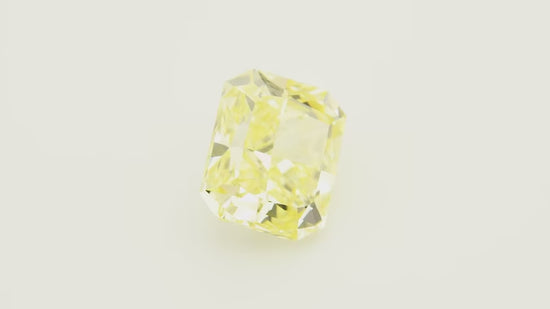 5.08 Carat Fancy Intense Yellow Radiant Diamond IF GIA