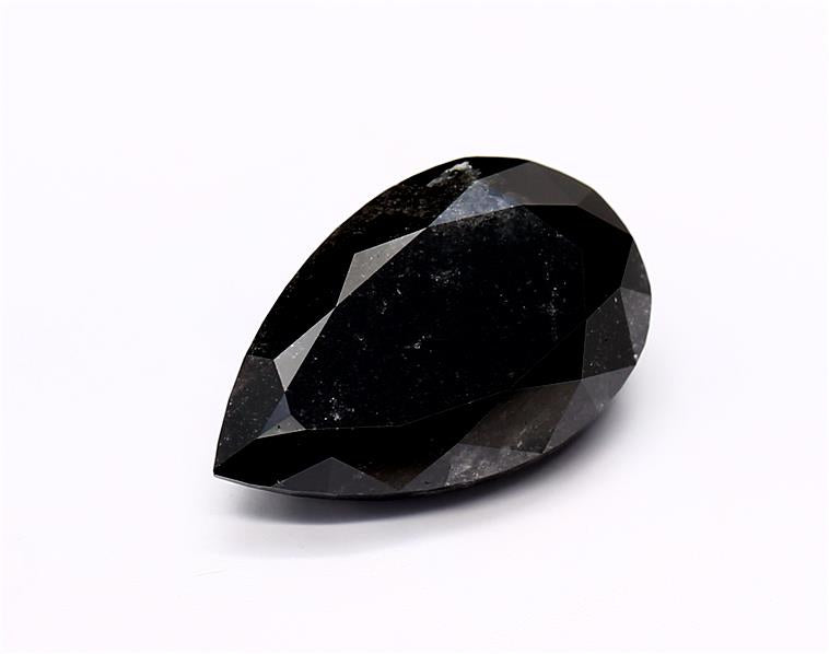 3.6 Carat Black Pear Diamond
