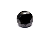 1.68 Carat Natural Black Round Diamond GIA