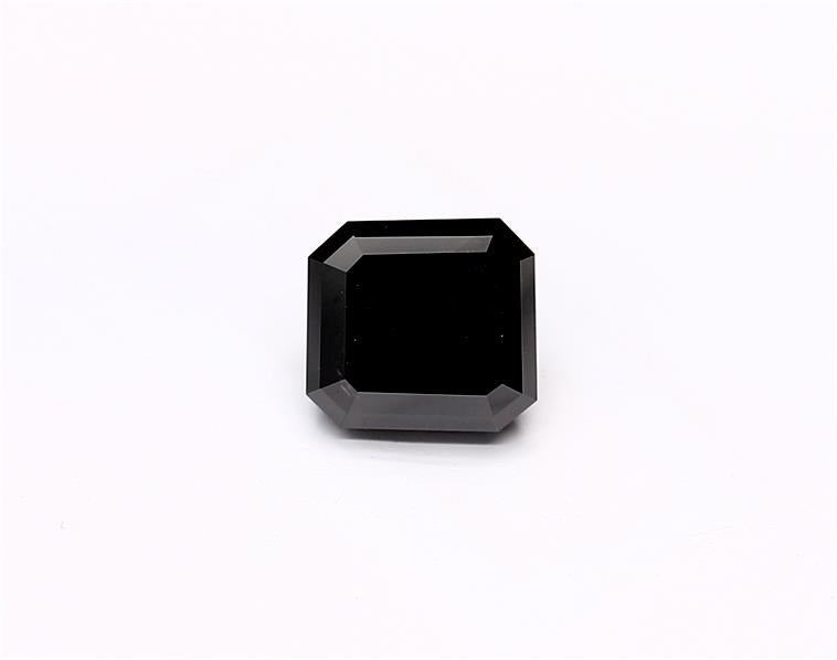 0.93 Carat Natural Black Emerald Diamond GIA