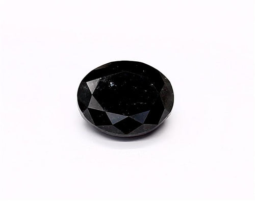1.77 Carat Natural Black Oval Diamond GIA