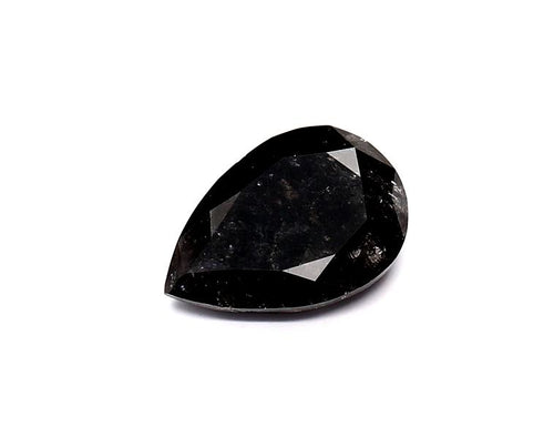 1.89 Carat Black Pear Diamond