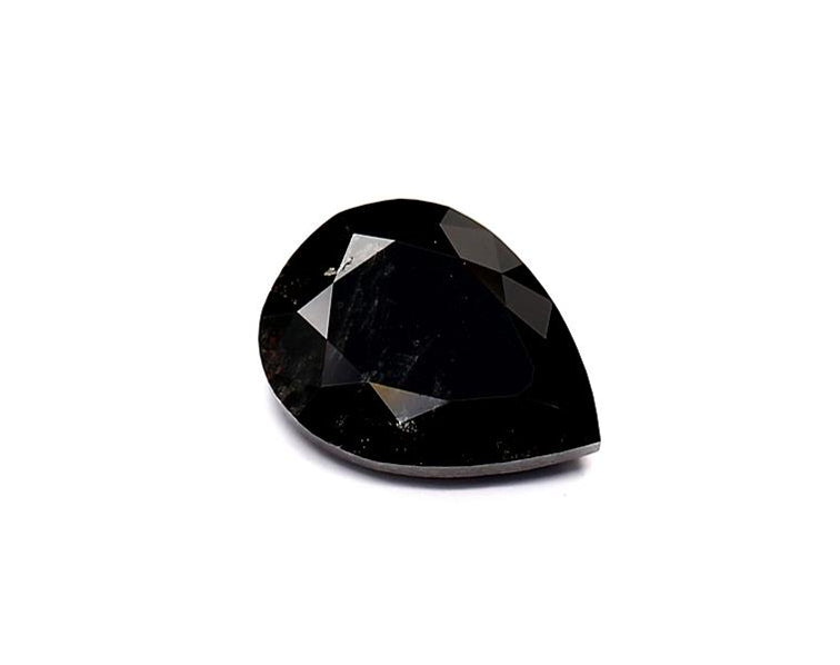 1.39 Carat Natural Black Pear Diamond GIA