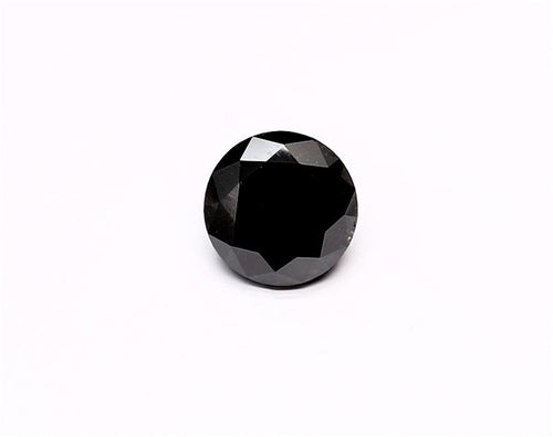 1.93 Carat Natural Black Round Diamond GIA