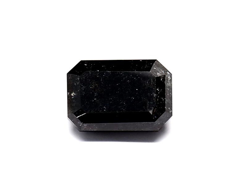 1.65 Carat Natural Black Emerald Diamond GIA