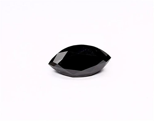 1.29 Carat Natural Black Marquise Diamond GIA