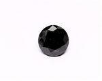 1.71 Carat Natural Black Round Diamond GIA
