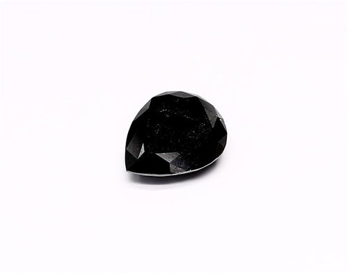 1.59 Carat Natural Black Pear Diamond GIA