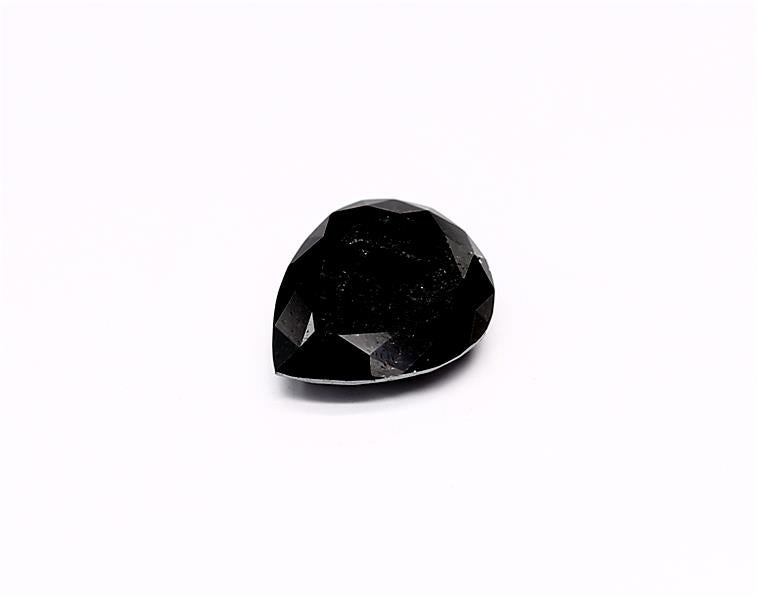 1.59 Carat Natural Black Pear Diamond GIA