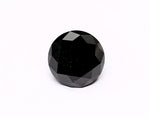 6.43 Carat Natural Black Round Diamond GIA