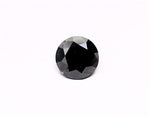 2.45 Carat Natural Black Round Diamond GIA