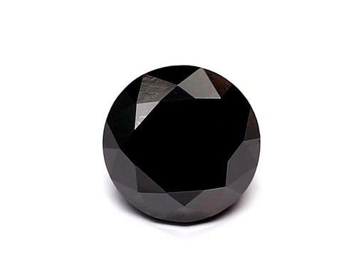 1.02 Carat Natural Black Round Diamond GIA