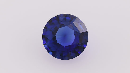1.14 Carat Blue SRI LANKAN Round Sapphire GIA