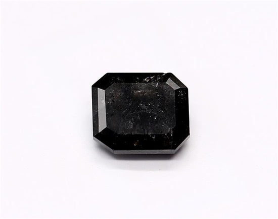 0.83 Carat Natural Dark gray Emerald Diamond GIA