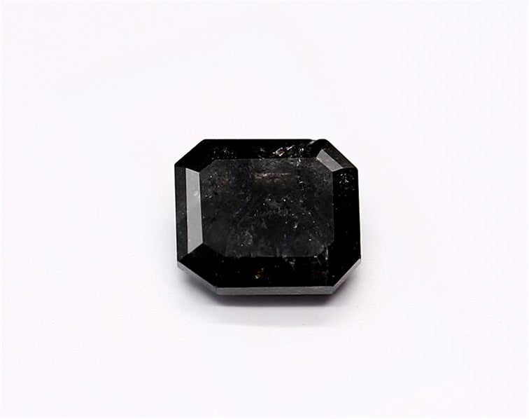 0.83 Carat Natural Dark gray Emerald Diamond GIA