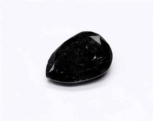0.8 Carat Natural Black Pear Diamond GIA