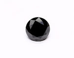 1.07 Carat Natural Black Round Diamond GIA