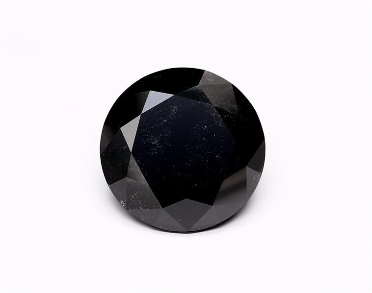 11.6 Carat Black Round Diamond