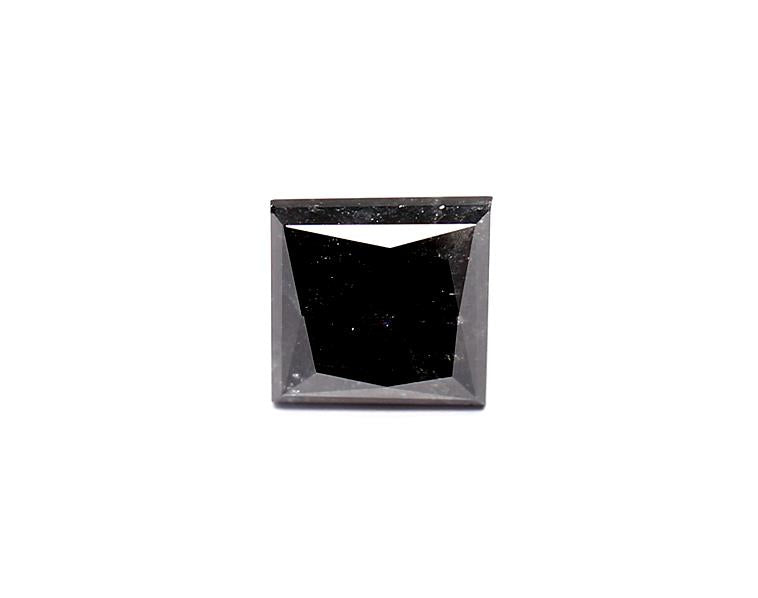 1.81 Carat Natural Black Princess Diamond GIA