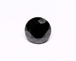 1.53 Carat Natural Black Round Diamond GIA