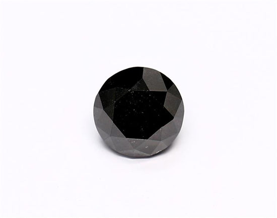 1.1 Carat Natural Black Round Diamond GIA