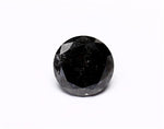 1.05 Carat Natural Black Round Diamond GIA