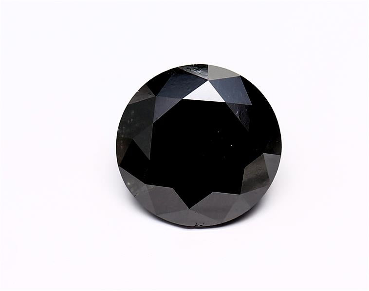 3.25 Carat Black Round Diamond