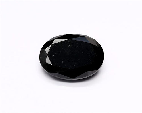 4.44 Carat Black Oval Diamond