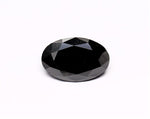 1.47 Carat Natural Black Oval Diamond GIA