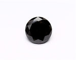 1.79 Carat Natural Black Round Diamond GIA