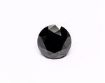 1.63 Carat Natural Black Round Diamond GIA