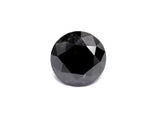 0.55 Carat Natural Black Round Diamond GIA
