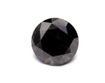 0.97 Carat Natural Black Round Diamond GIA