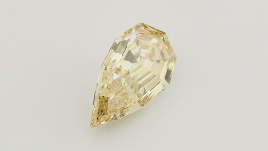 1.70 Carat Fancy Brown Yellow Pear Diamond VVS2 GIA