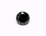 0.61 Carat Natural Black Round Diamond GIA