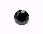 1.17 Carat Natural Black Round Diamond GIA