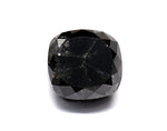 1.42 Carat Natural Black Cushion Diamond GIA