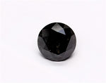 1.41 Carat Natural Black Round Diamond GIA