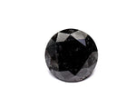 2.19 Carat Natural Black Round Diamond GIA