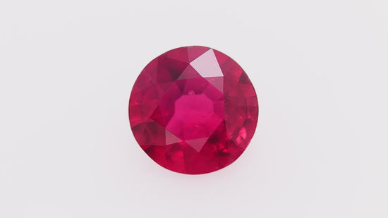 0.53 Carat Red MOZAMBIQUE Round Ruby