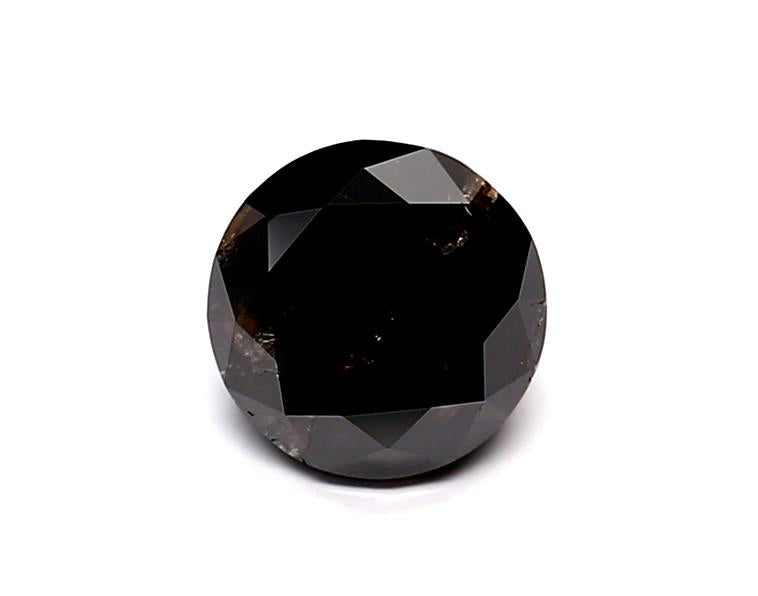 1.03 Carat Natural Black Round Diamond GIA