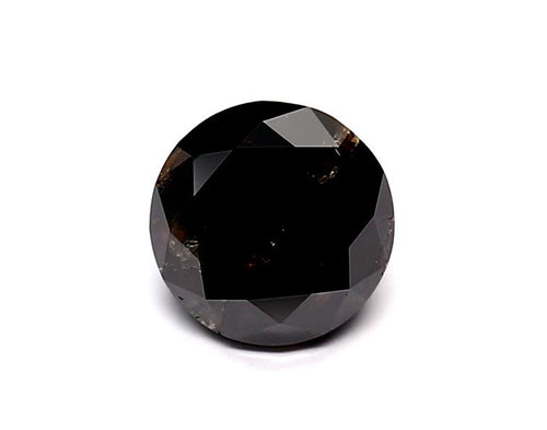 1.03 Carat Natural Black Round Diamond GIA