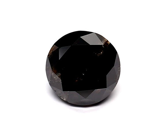 1.03 Carat Natural Black Round Diamond GIA