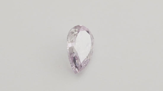 0.58 Carat Fancy Light Purplish Pink Pear Diamond VVS1 GIA